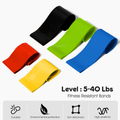 5 Piece Multi Coloured Resistance Band Set
